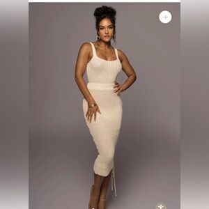 JLUXLABEL Crochet Skirt Set | Size: Large | Color: Cream